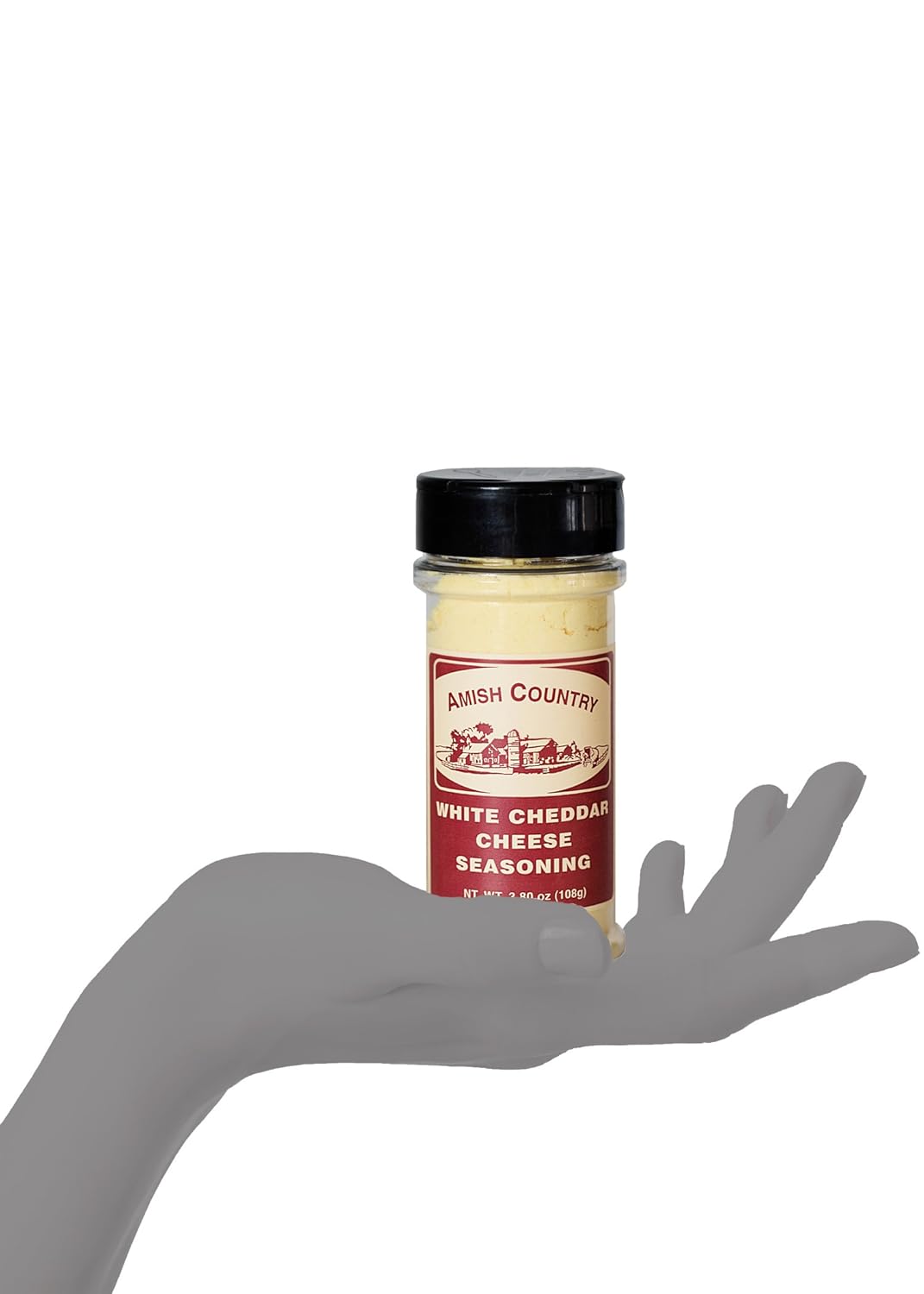 Amish Country Popcorn | White Cheddar Cheese - 3.8 oz Popcorn Seasoning | Old Fashioned, Non-GMO and Gluten Free