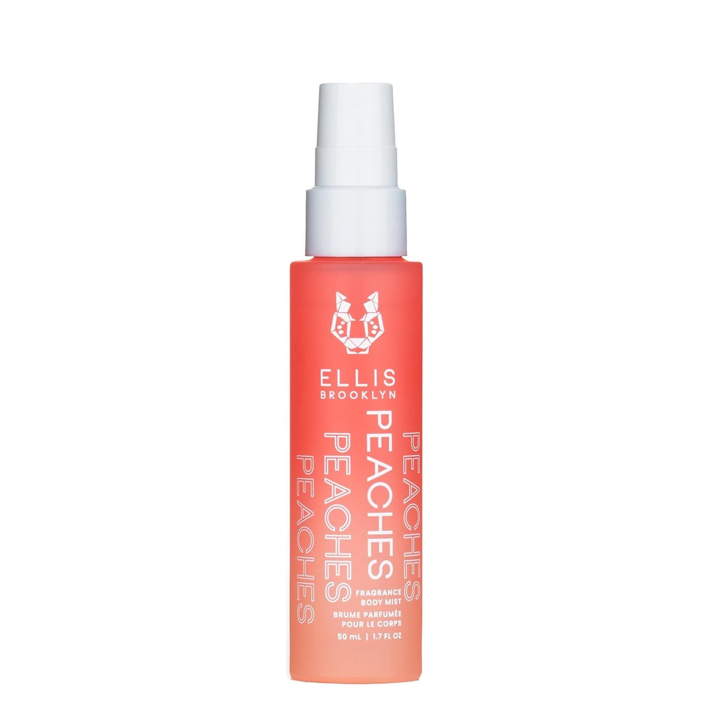 Ellis Brooklyn PEACHES Hair And Body Fragrance Mist - Fruity Floral Perfume Mist For Women with Sweet Peach, Rosebud, & Sandalwood, Vegan Perfume, Made In The USA, 50ml 1.7 Fl Oz