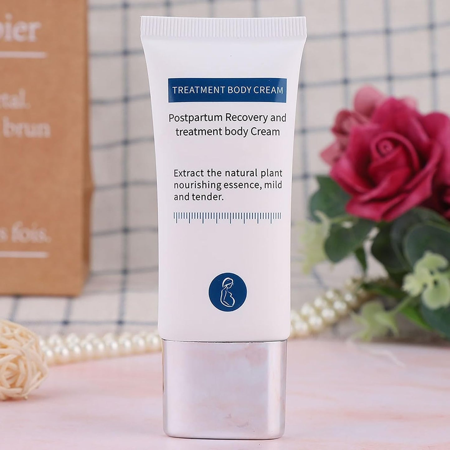 Generic Stretch Marks Removal Cream, Reduce Old Marks, Restore Elasticity, Firm & Lift Skin, Safe & Ingredients, 30g, Compact Size