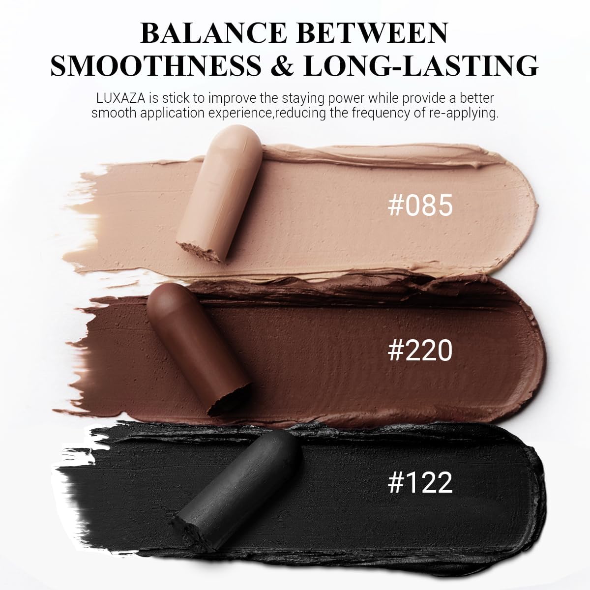 Classic 3PCS Neutral Eyeshadow Stick Makeup Set, Matte Cream Eye Shadow Eyeliner Brightener Pencil Crayon - Cocoa Island Matte