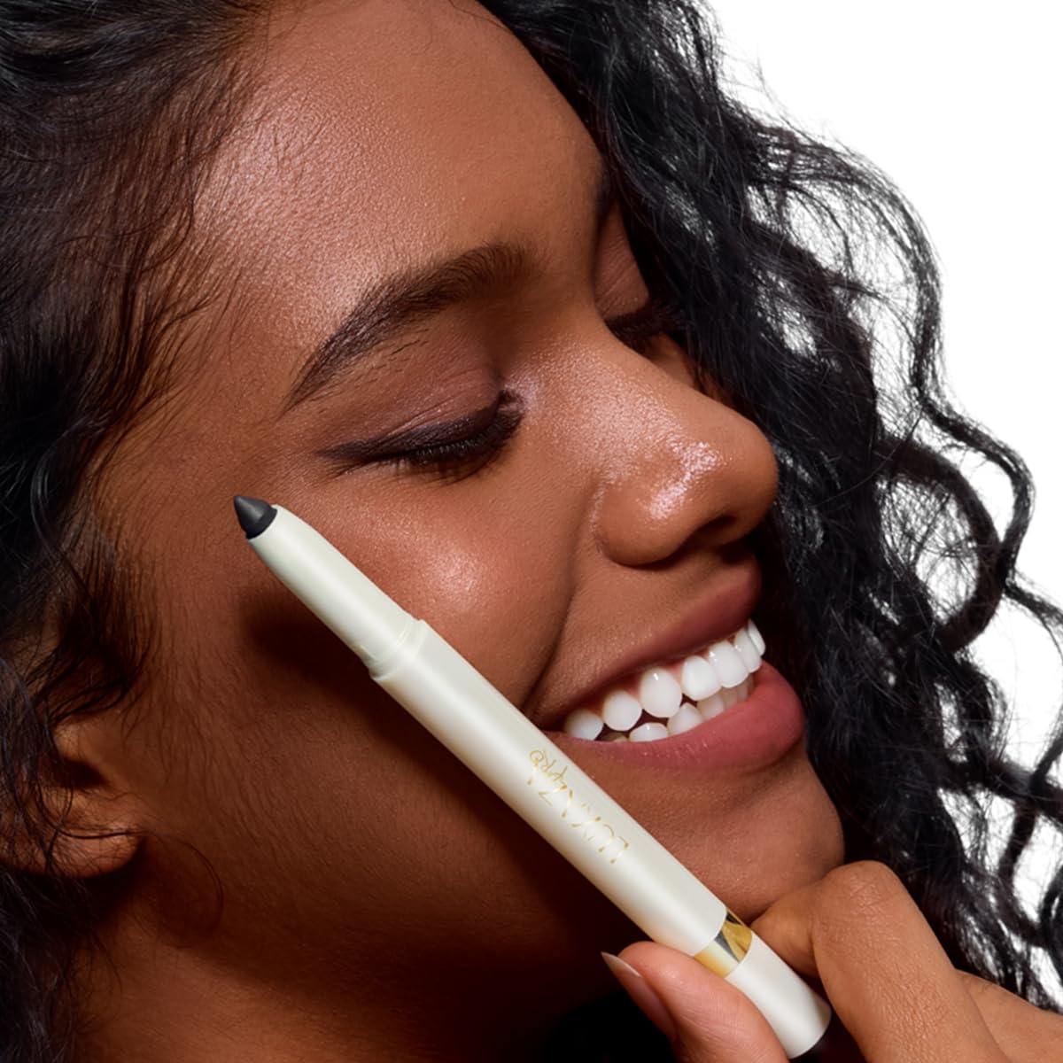 Eyeshadow Makeup Stick, Cream Shimmer, Eyeshadow Highlighter Makeup Eye Brightener Pencil Sticks Cosmetics, with Built-in Brush and Sharpener