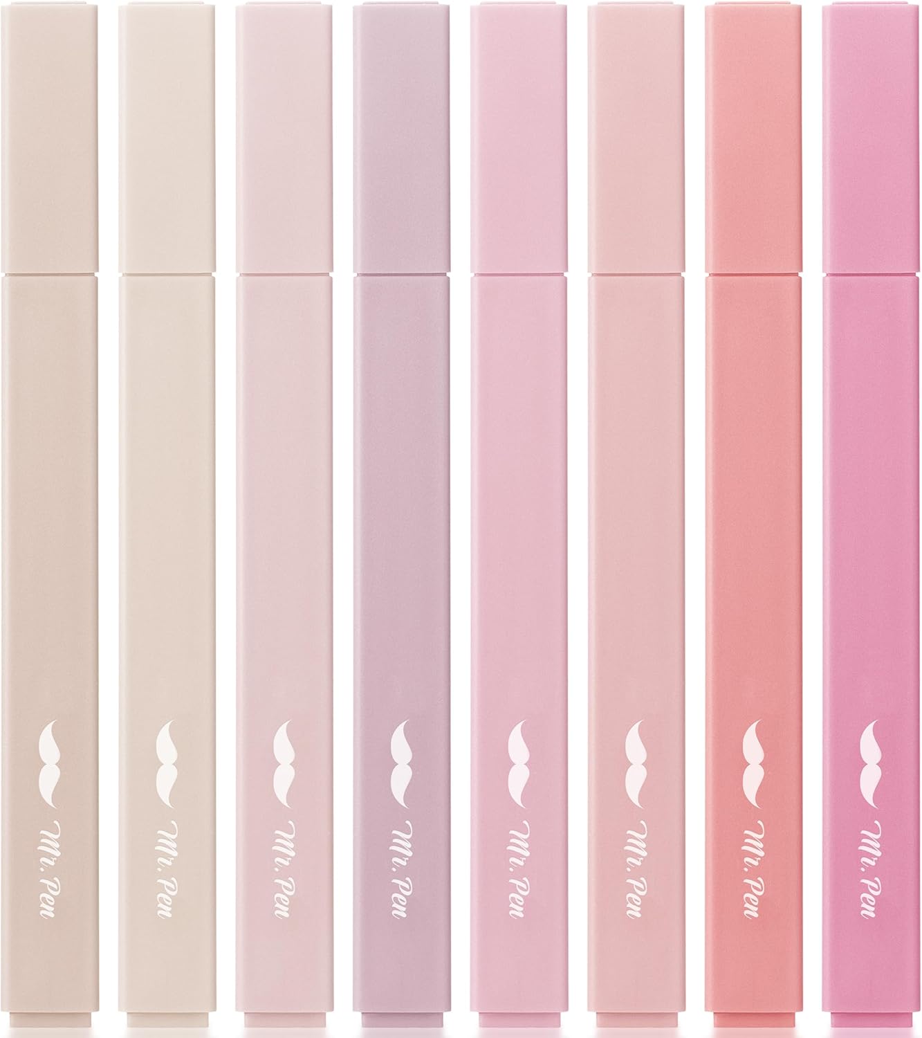 Mr. Pen- Aesthetic Highlighters, 8 pcs, Chisel Tip, Vintage Colors, No Bleed Bible Highlighter Pastel, Highlighters Assorted Colors